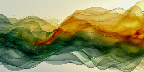 Wall Mural - abstract colorful smoke waves background design