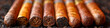Luxurious Assorted Handmade Cigars on Textured Background
