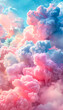 a powder puff sky where the air is filled with the softness of pastel dreams