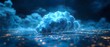 Effortless Data Expanse: The Seamless Future of Cloud Computing. Concept Cloud Security, Data Management, Scalability, Innovation in Technology, Workplace Transformation