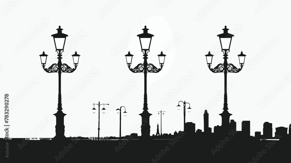 a black and white photo of a street light
