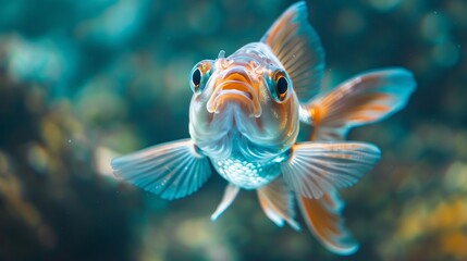 Wall Mural - sea fish underwater.