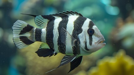 Wall Mural - sea fish underwater.