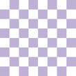 Seamless checked vector pattern or violet and white background for tile wallpaper