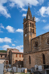 Wall Mural - Catholic church of Alet les Bains in the South of France