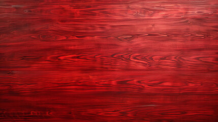 Wall Mural - Glossy candy apple red painted maple wood background. Vibrant polished surface. Bold color concept for design and print