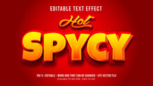 Hot Spycy Editable Text Effect