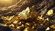 metal gold gold mining gold nugget