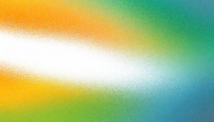 Wall Mural - white green blue orange yellow , grainy noise grungy empty space or spray texture , a rough abstract retro vibe background template color gradient shine bright light