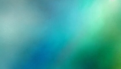 Wall Mural - colorful shiny brushed metal gradient from blue to green banner background texture