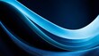 abstract light blue curve on dark background copy space composition