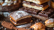 chocolate sandwitch with pastries