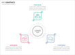 © Aniket - Circle infographic template with 3 options for presentations. Vector infographic design template. diagram, number options. Data visualization. Business concept with 3 steps, three process.