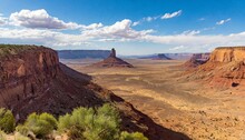 A Mesa Desert Valley Landscape