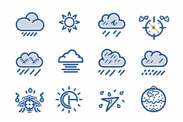weather icons: a comprehensive collection of meteorological symbols