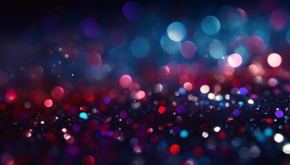 Wall Mural - background of abstract blue red purple and black glitter lights defocused