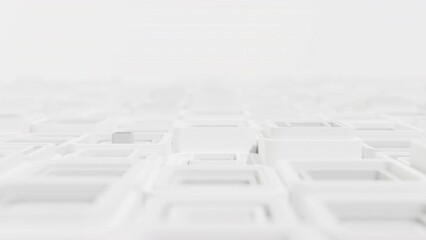 3d background abstract. Satisfying abstract animation.  Motion geometric cubes. 4k seamless looped video.