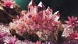 varied pink crystal cluster