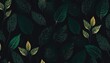 leaves seamless pattern artistic background