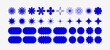 © Briddy - Minimalist Vector Geometric Shapes Set. Modern Decorative Symbols, Labels, Logos and Icons. Stars, Flowers and Circles with Zig Zag Edge