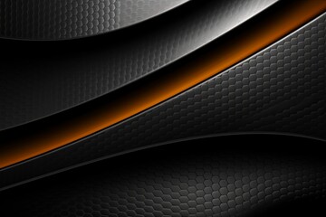 Sleek Carbon and metal Elegance Abstract Dark Background