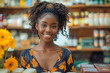 black young entrepreneur confident in her small business