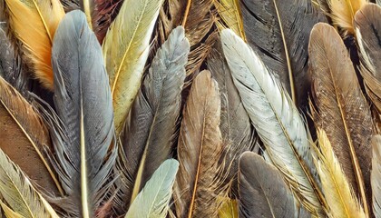 feathers seamless background