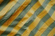 Green and yellow striped nylon fabric