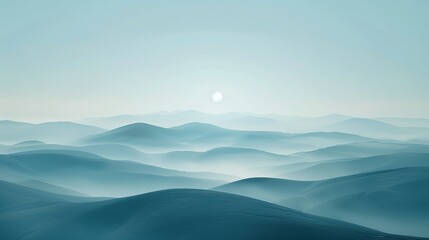 Wall Mural -  A minimalist representation of a landscapes