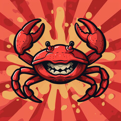 Wall Mural - Crab illustration