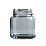 Fototapeta Kosmos - Empty glass jars for snacks and food, great for blogs, web, design, advertising etc. Transparent background