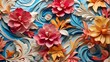 Wallpaper that celebrates summertime emotions and springtime flowers before transforming into a winter wonderland with marble swirls and optical illusions