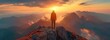 © tongpatong - Man on the mountain, giving thanks to God
