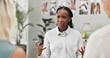© peopleimages.com - Black woman, crying and talking in group therapy with support, anxiety and sharing story for mental health. People, psychology and sad patient with stress, depression and tears with empathy and trust