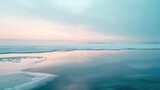 Fototapeta Niebo - Icy Lake at Sunrise