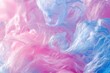 Artistic Detail of Cotton Candy Strands in Soft Colors