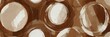 brown and white abstract background with random circles pattern from Generative AI