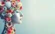 © PasAI Photography - valentine's day, summer, floral, headpiece, woman, nature, beauty, elegance, blooming, fashion, style, vintage, flowers, roses, daisies, lilies, peonies, boutique, bridal, garden, luxury, detail, cere