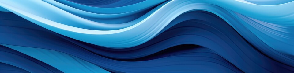 Sticker - A blue and white wavy background with waves. AI.