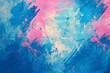 Abstract Blue and Pink Grunge Background with Paint Strokes in the Style of Various Artists. Textured Canvas with Splashes and Drips of Color, Reminiscent of Abstract Expressionist Techniques. 