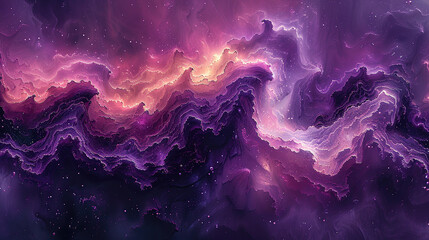 Wall Mural - purple nebula abstract background with clouds