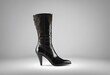 suede black boots heeled Designer boot fashion  in bright colours 