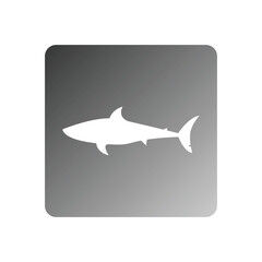 Sticker - icon shark vector