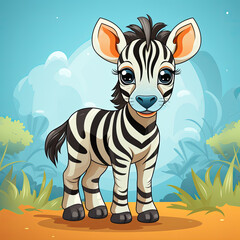 zebra cartoon illustration