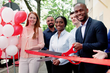 Ribbon Cut Ceremony Outdoors