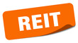 reit sticker. reit label