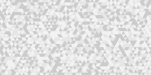 Vector geometric seamless technology gray and white transparent triangle background. Abstract digital grid light pattern white Polygon Mosaic triangle Background, business and corporate background.