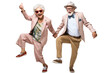 © B SIDE Z - Elderly couple dancing on transaparent png file