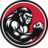 Fototapeta  - Angry Gorilla Logo