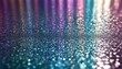 A close-up of a sparkling surface with a gradient from purple to cyan, ideal for vibrant background use in design and artwork. AI Generation